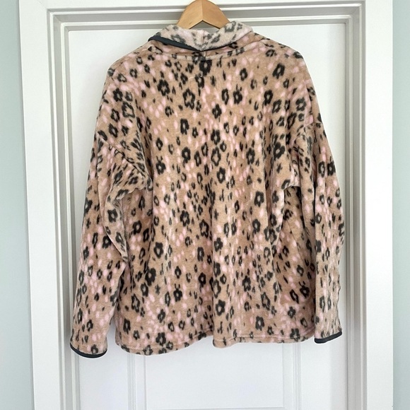 Cuddl Duds Fleece Leopard Cardigan Robe Size M - Picture 5 of 6